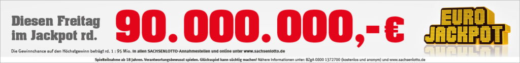 Rekordhöhe - Rekordjackpot: 90 Mio. Euro im Jackpot von Eurojackpot
