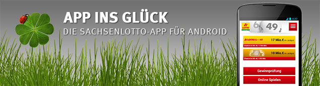 Die Android-App von SACHSENLOTTO